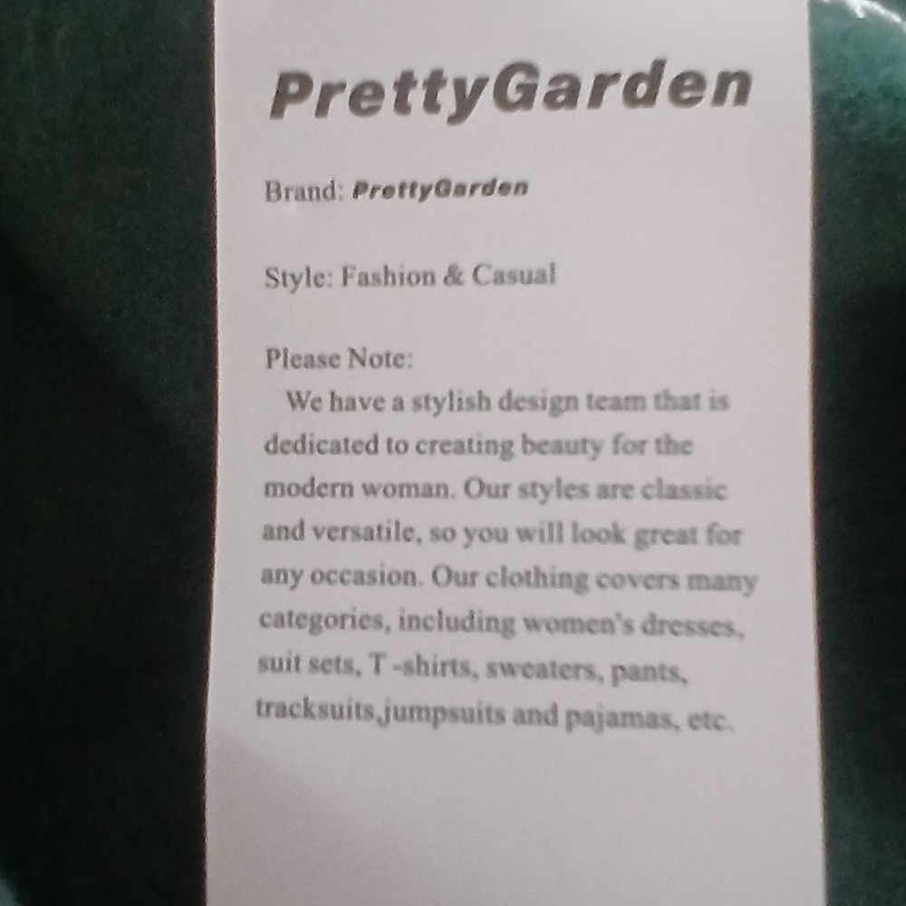 PrettyGarden Women's Green Hooded  Sweatshirt Half Zip.  Sz XL....NWT - Picture 7 of 9